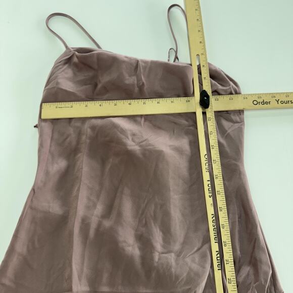 ASTR The Label Dress Womens Small Mauve Pink Gaia Satin Slip Slit Midi Formal - Picture 8 of 10